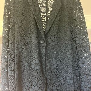 Maliparmi Black Lace Blazer with Backless Design